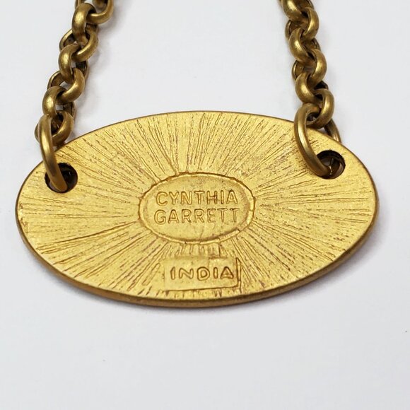 Cynthia Garrett Dream Matte Gold Tone Chain Necklace Made In India 18" - Picture 3 of 5